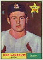 1961 Topps Baseball Cards      338     Don Landrum